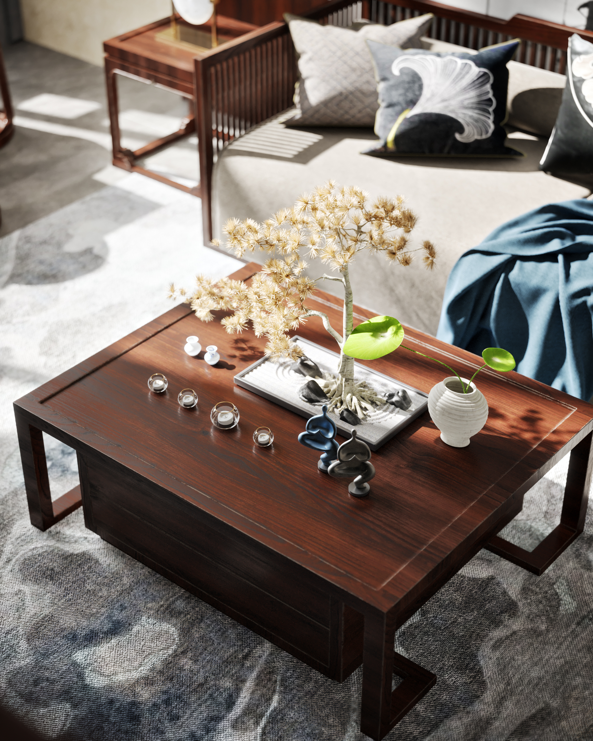 国泰现代城别墅 · 简约中式之美-11