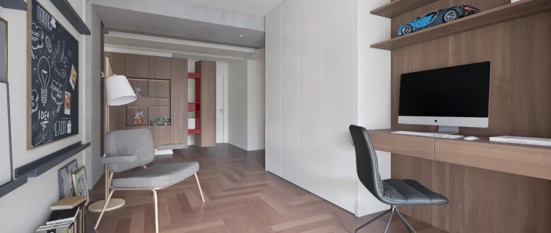 现代简约江景大厦,黑白灰缔造舒适生活-85