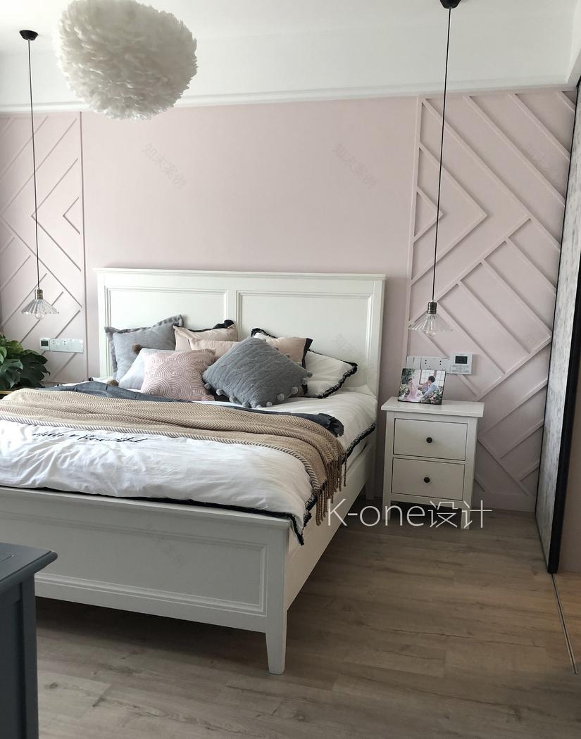 美式北欧混搭,打造浪漫樱花粉家居空间-24