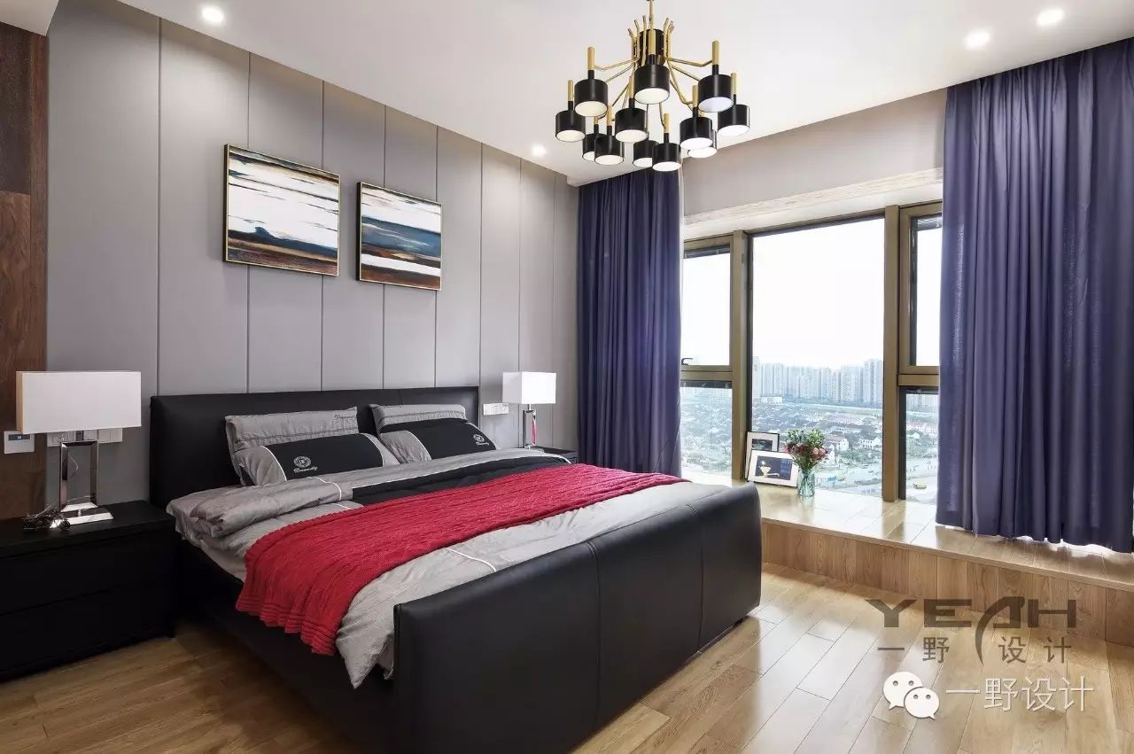 水岸清华瀚宫,现代简约蓝调空间-26