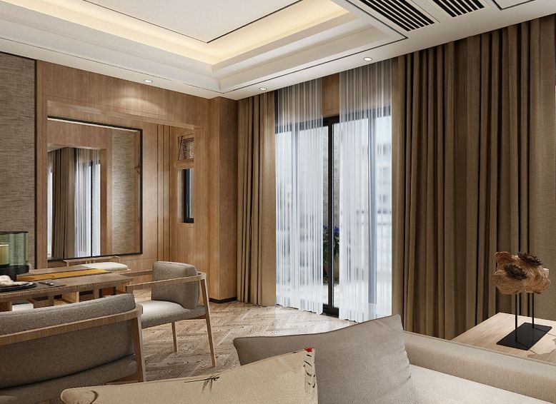 悦江国际 230㎡新中式雅居,演绎东方美学与当代生活-56