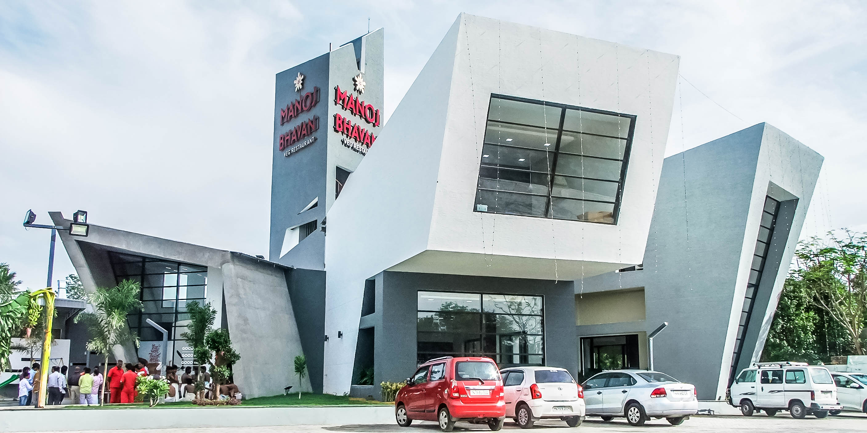 几何魅力,Maduranthagam 高速公路餐厅-25