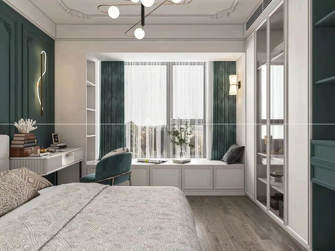 香湖湾上叠现代美式别墅设计丨中国西安丨青马别墅设计-45