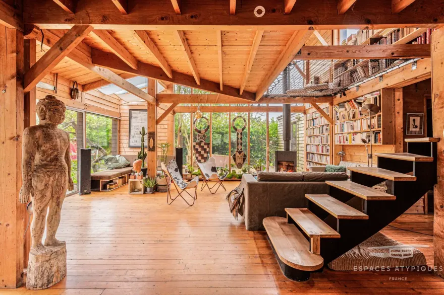 法式海滨木屋设计,厨房金属元素抢眼-3