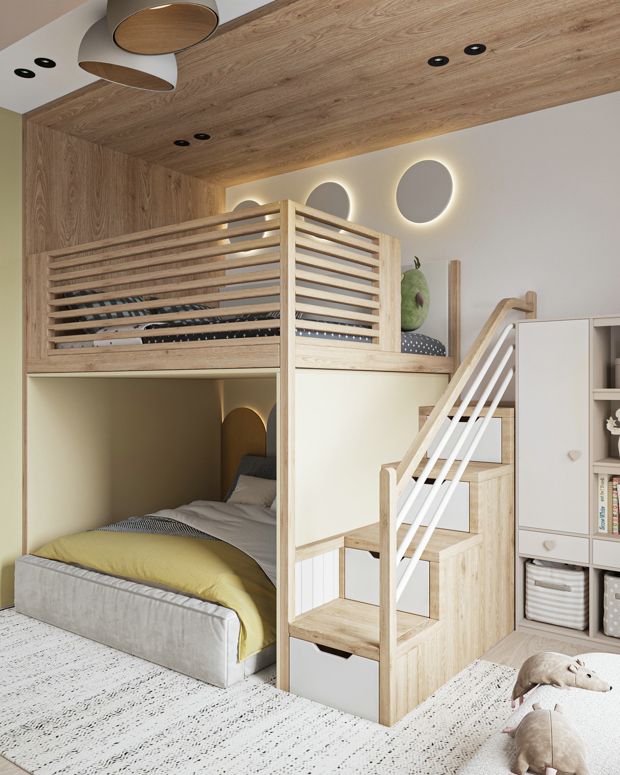 200㎡简约风公寓 优雅治愈的现代美学-14