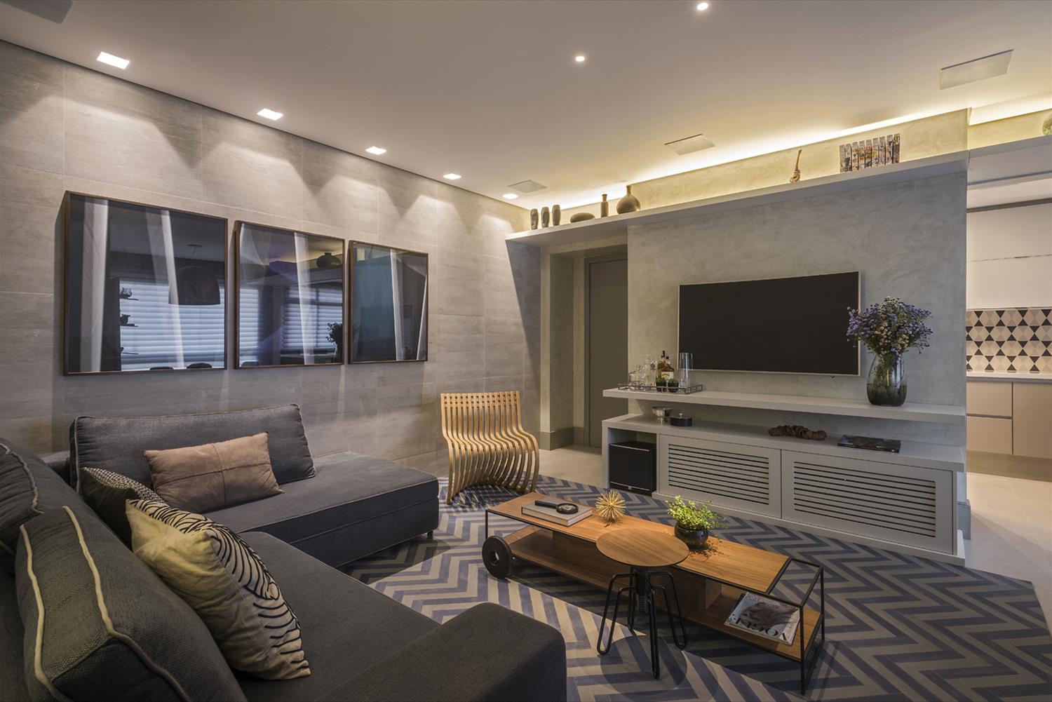 巴西 45 平米智能公寓，年轻夫妇的舒适生活空间-2