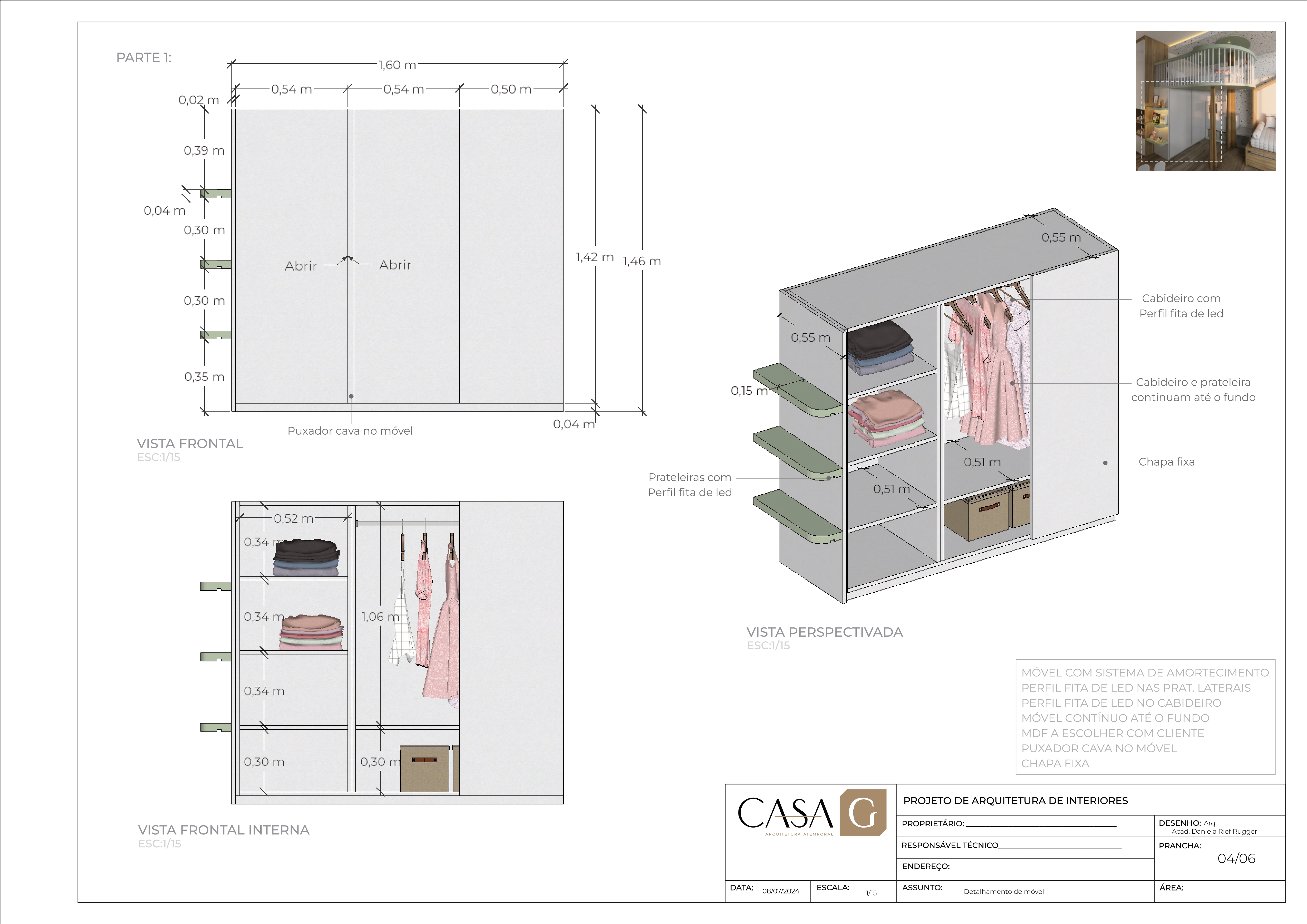 Detalhamento de Marcenaria - Quarto Infantil-3