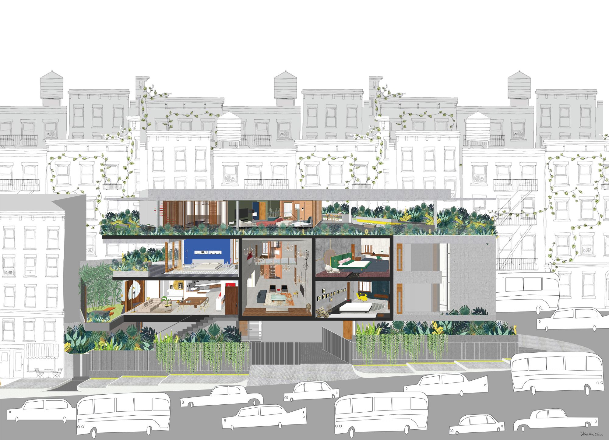 钢铁堡垒中的温馨家园·班加罗尔“隐匿住宅”-10