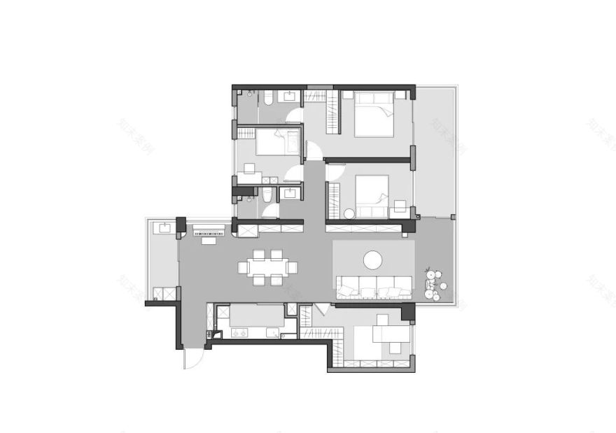 极简诗意,静享绵长时光·十堰 170㎡私人住宅设计丨中国十堰丨有关设计-14