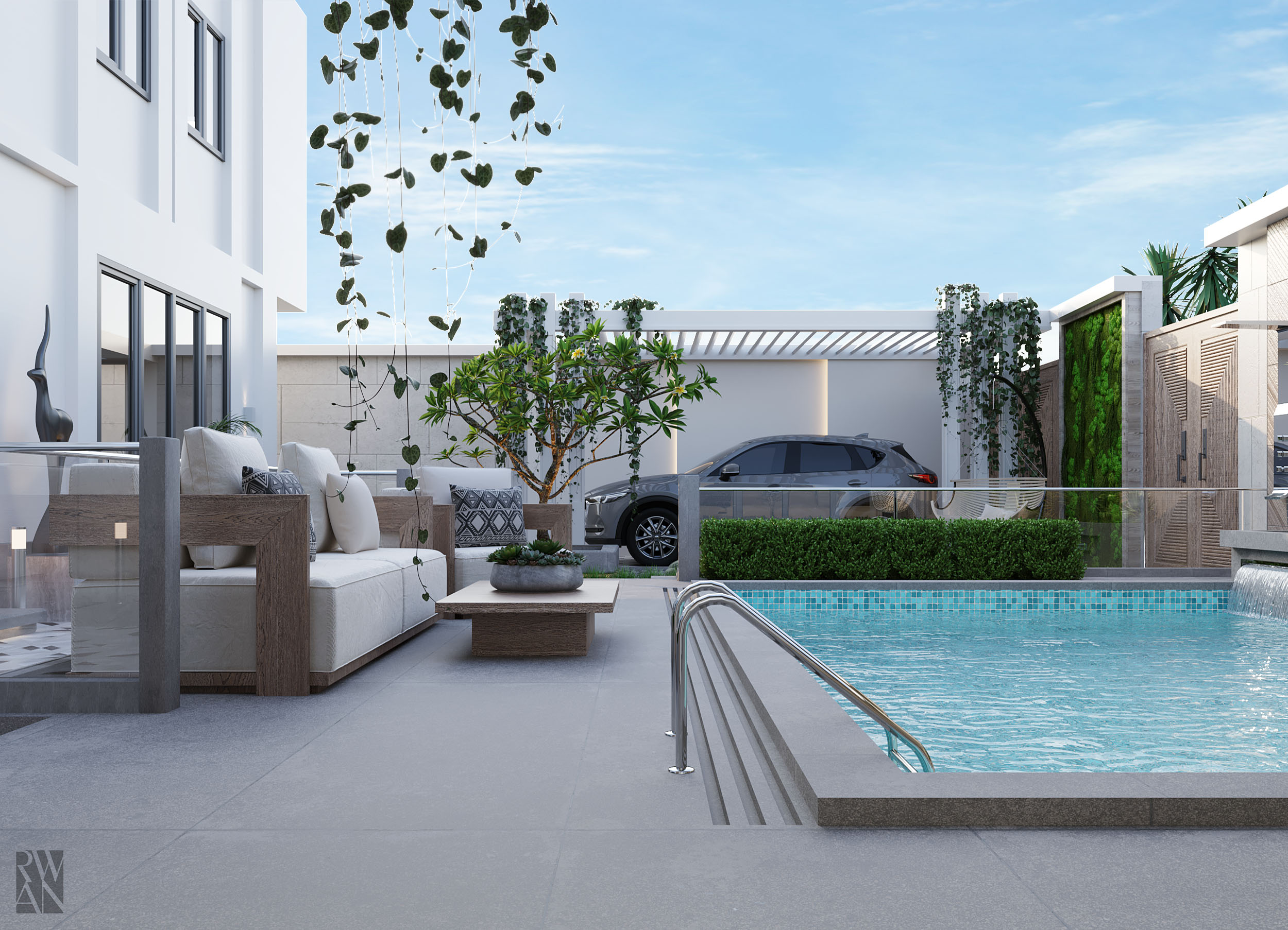 花园和泳池丨Rwan Ramadan-9