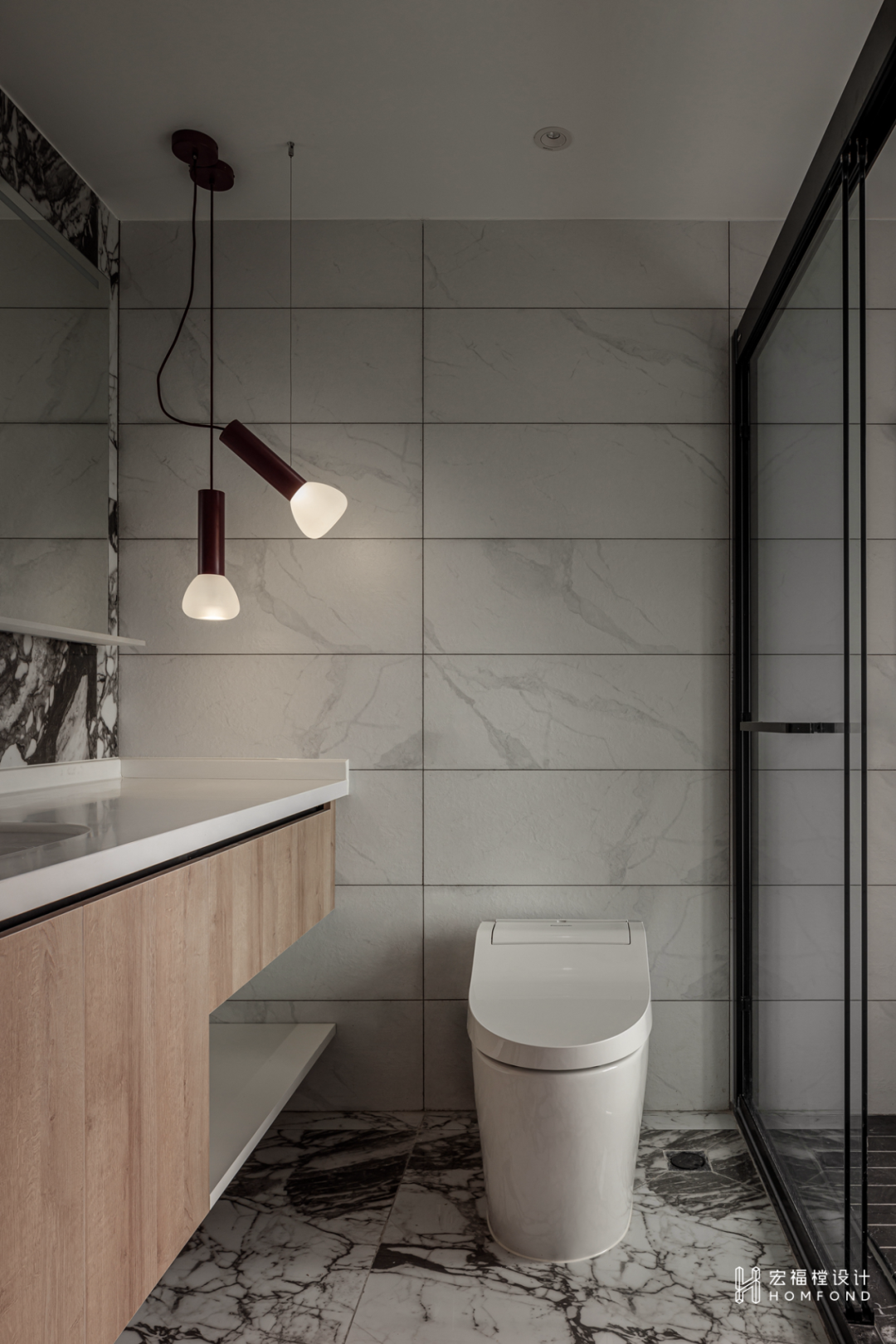 静谧黑+趣味橙，宁静自然的纯洁空间 | 宏福樘设计-41