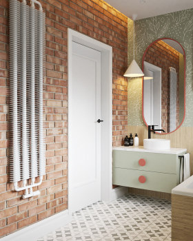 Bathrooms with colour