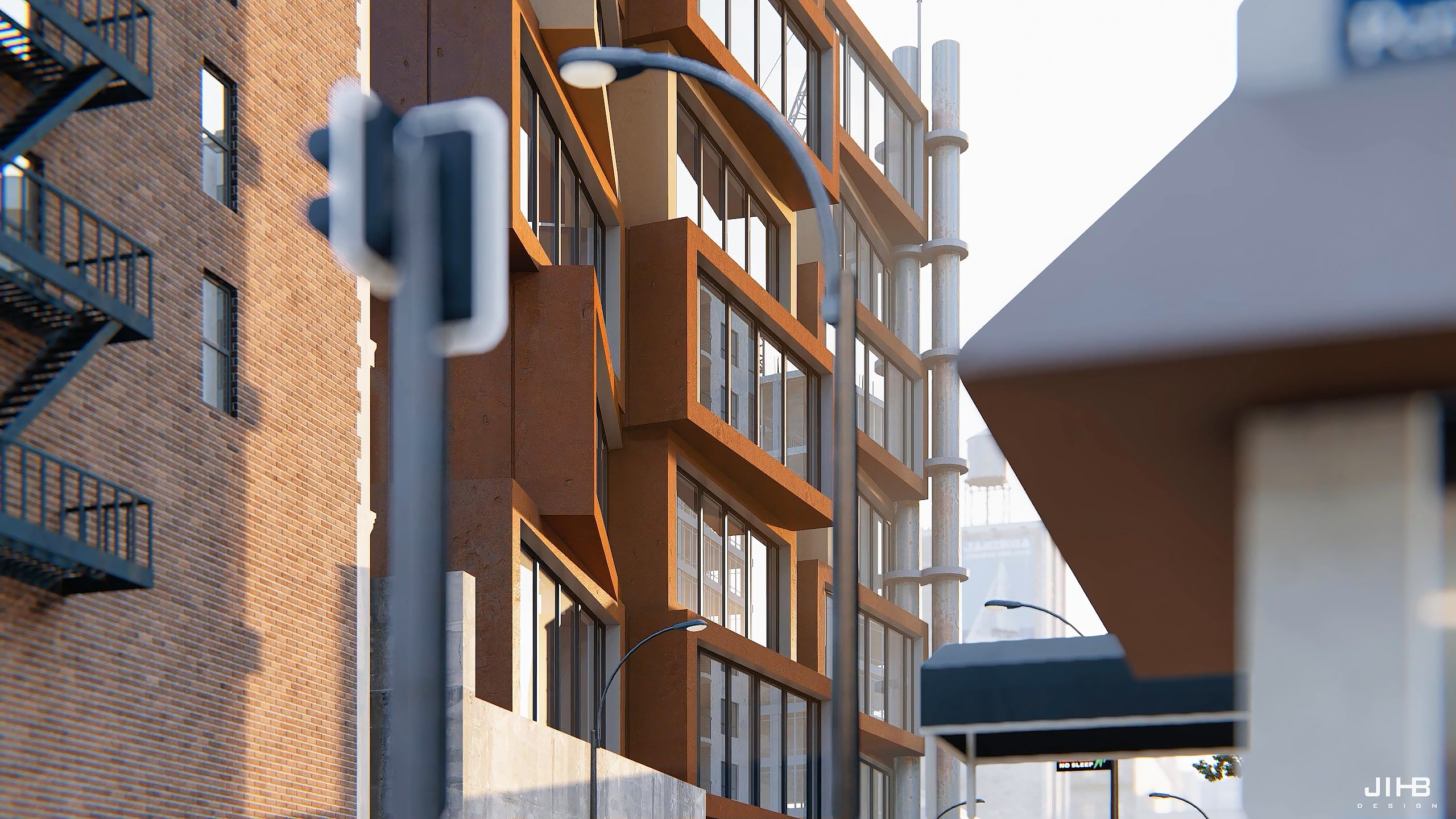 街道办公楼 LUMION 渲染-10