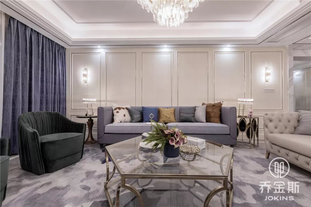 法式轻奢浪漫风情,乔金斯 250m²大平层设计-17