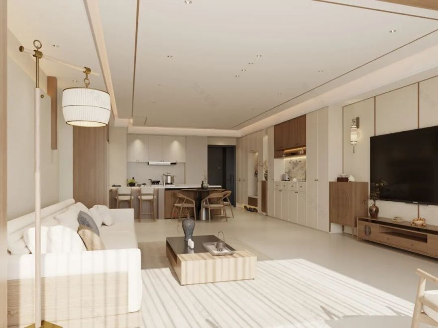 宋氏美学风现代客厅设计丨胡高明-5