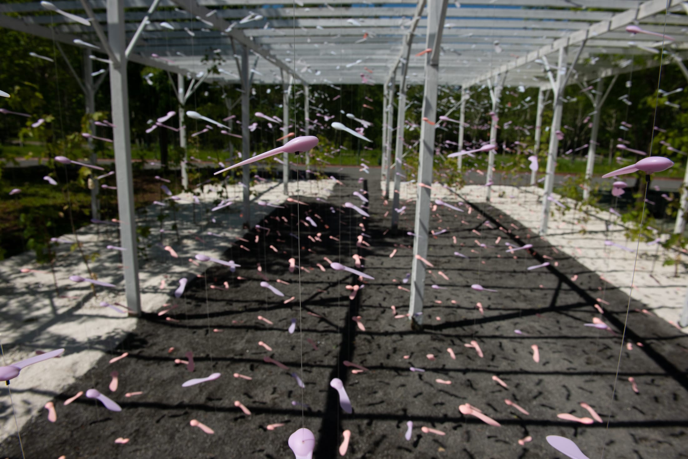 2019 加拿大国际花园节 | 彩色“岩石”结构装置引人入胜-39