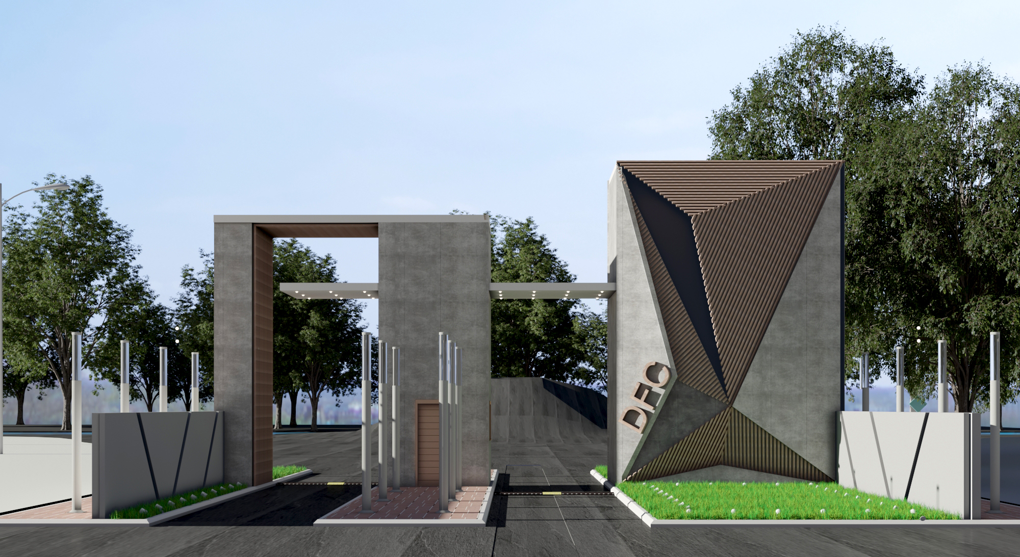 2 gates design for Damietta furniture city(Competition)-7