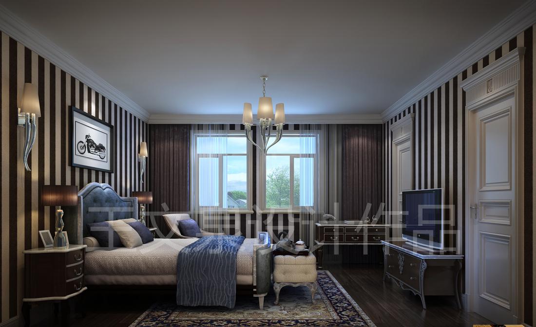 
法式欧式新中式别墅设计作品王文泉22 -5