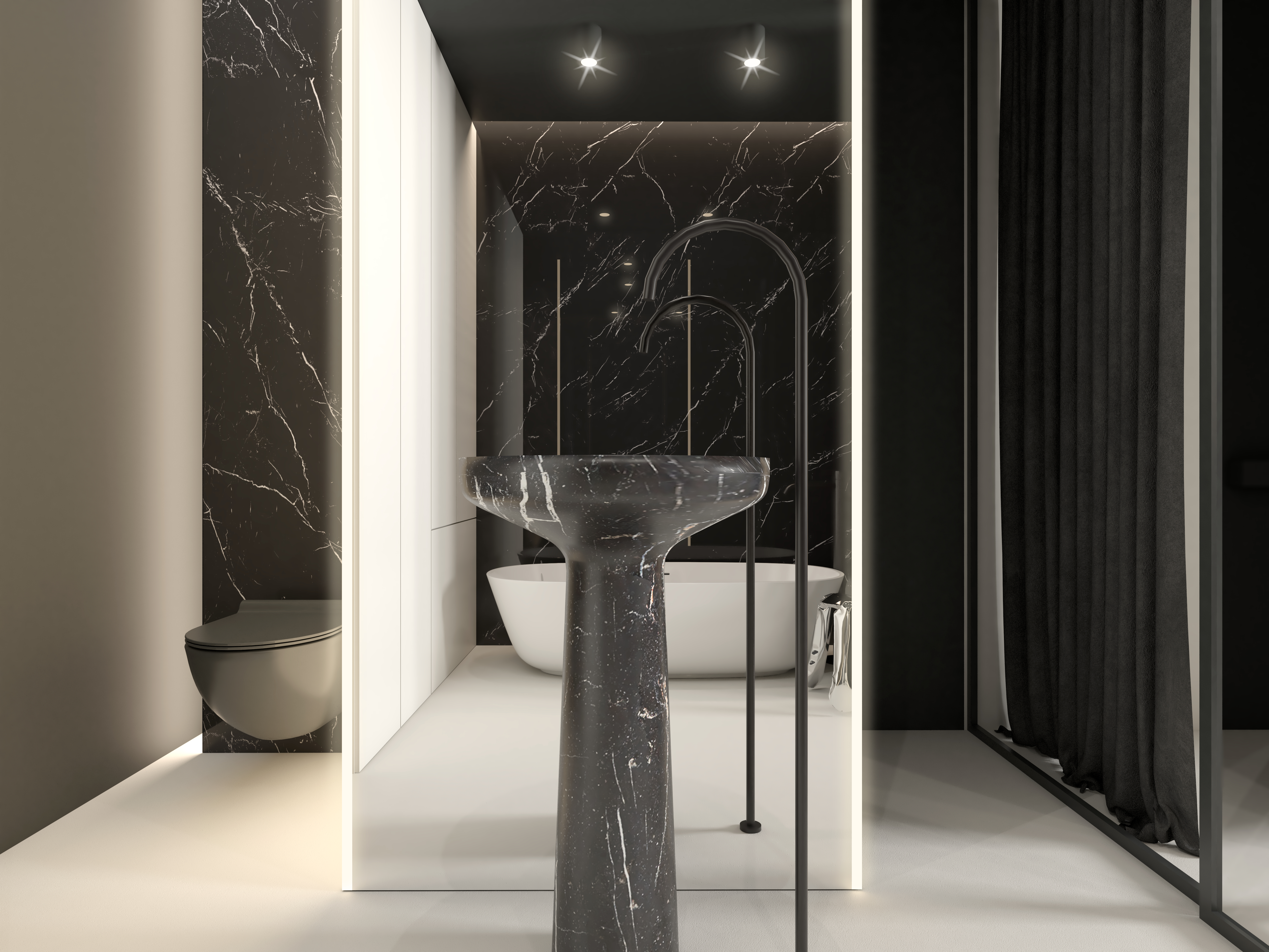 MODERN MONOCHROMATIC APARTMENT-0