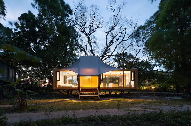 沉浸自然的全榫卯预制装配建筑-1