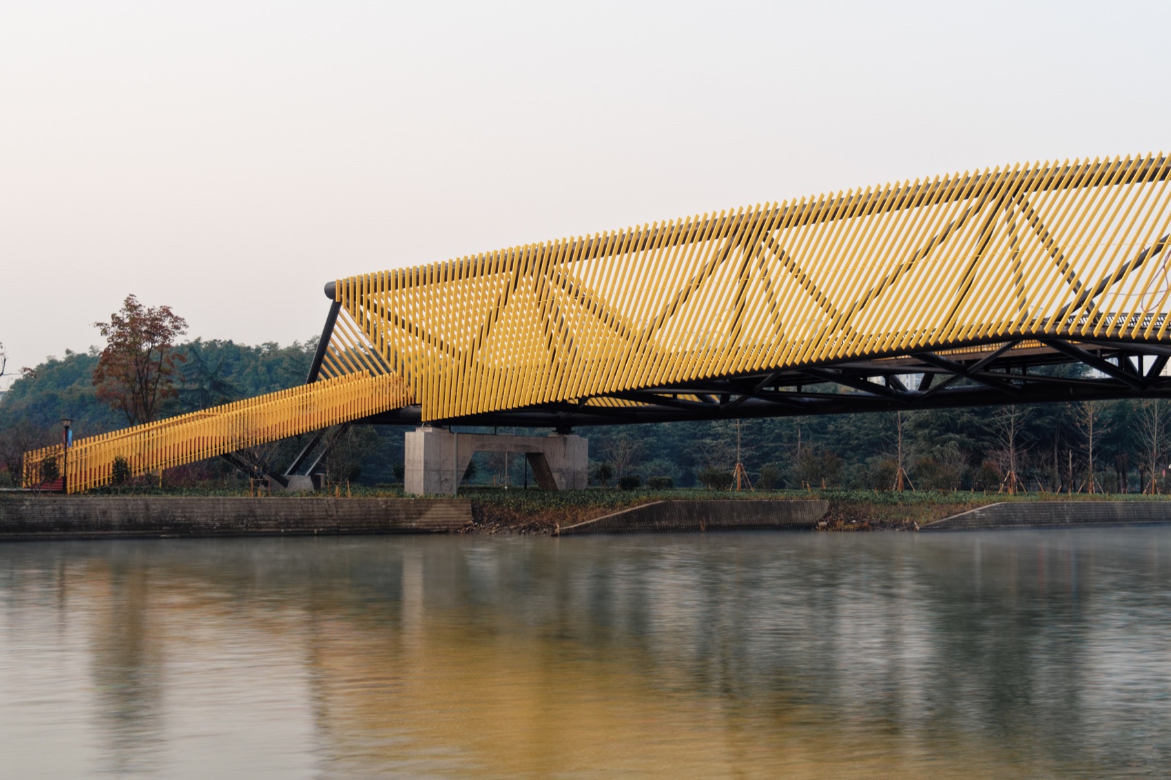 百穗桥·青浦南箐园北侧人行桥丨中国上海丨致正建筑工作室+博风建筑-30