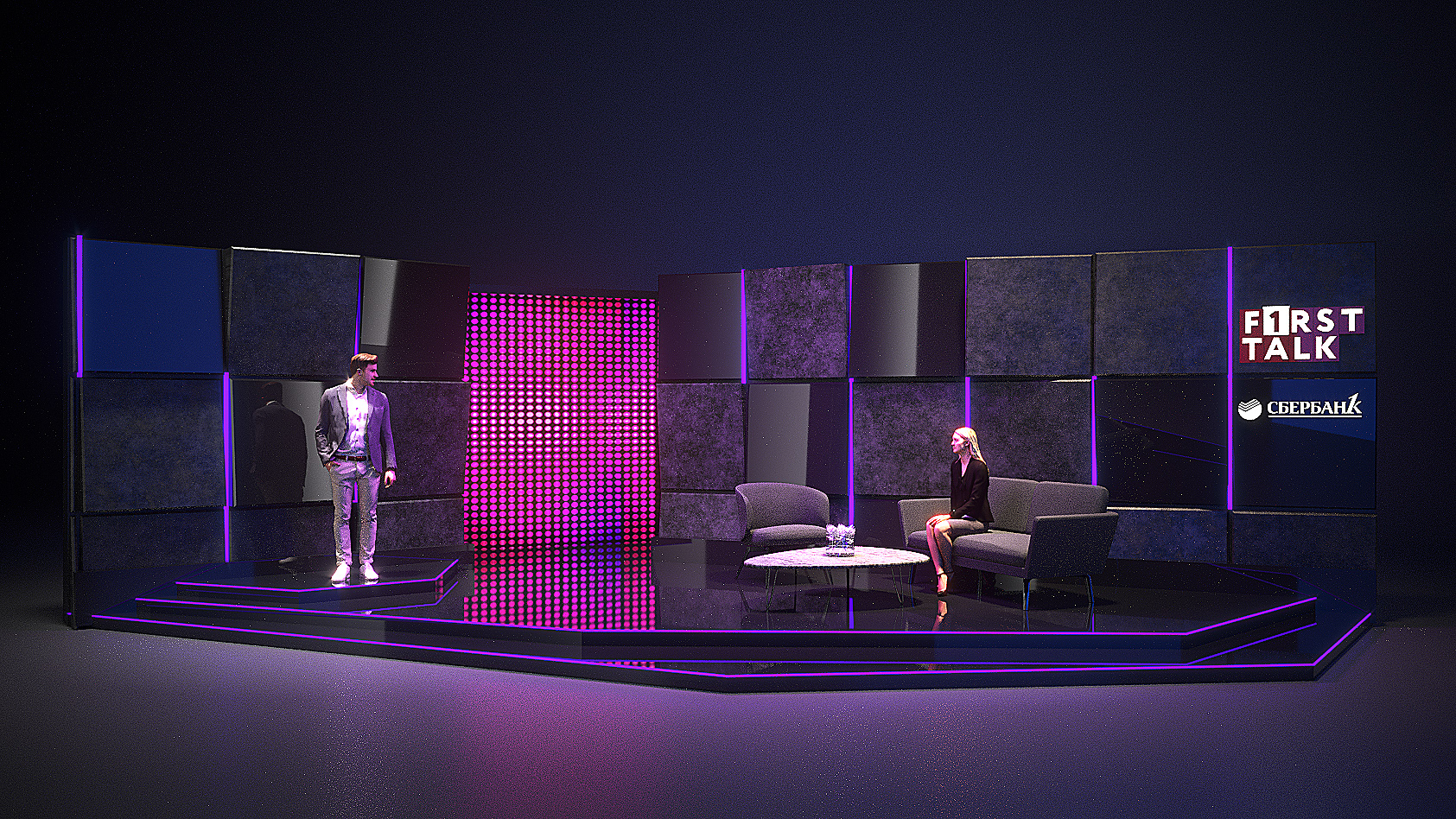 First Talk TV 工作室设计丨俄罗斯莫斯科丨Sberbank-11