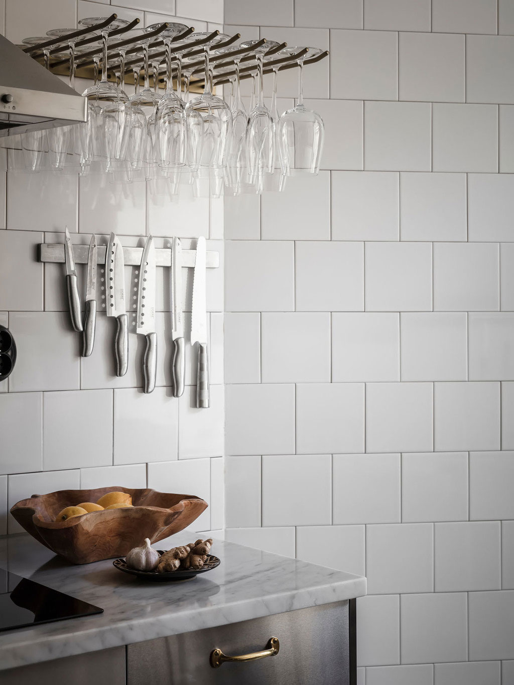 斯德哥尔摩 73 平米全白客厅不锈钢厨房公寓-15