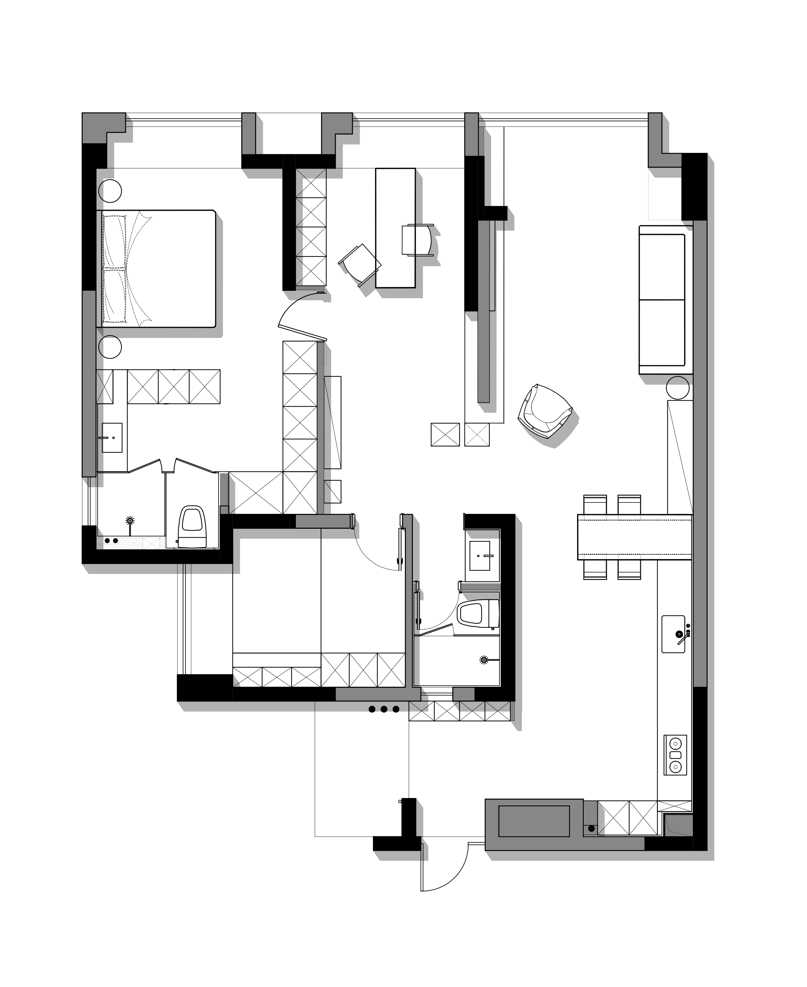 《木序》124㎡原木工业风丨中国成都丨宏福樘设计-50