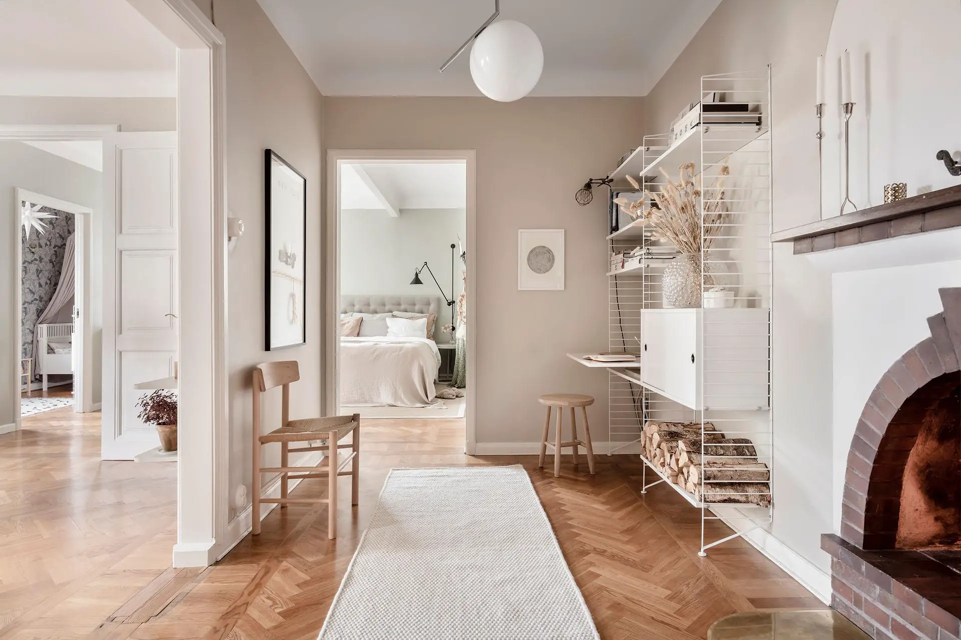 瑞典 90m2 公寓,乡村与斯堪的纳维亚风格完美融合-10