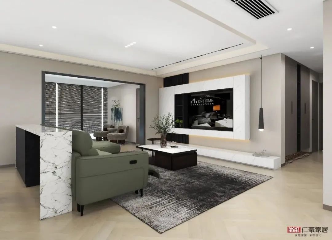 仁豪全案No.09 | 177㎡意式极简四室两厅《朝阳无限》，高级有品位的质感生活！-37