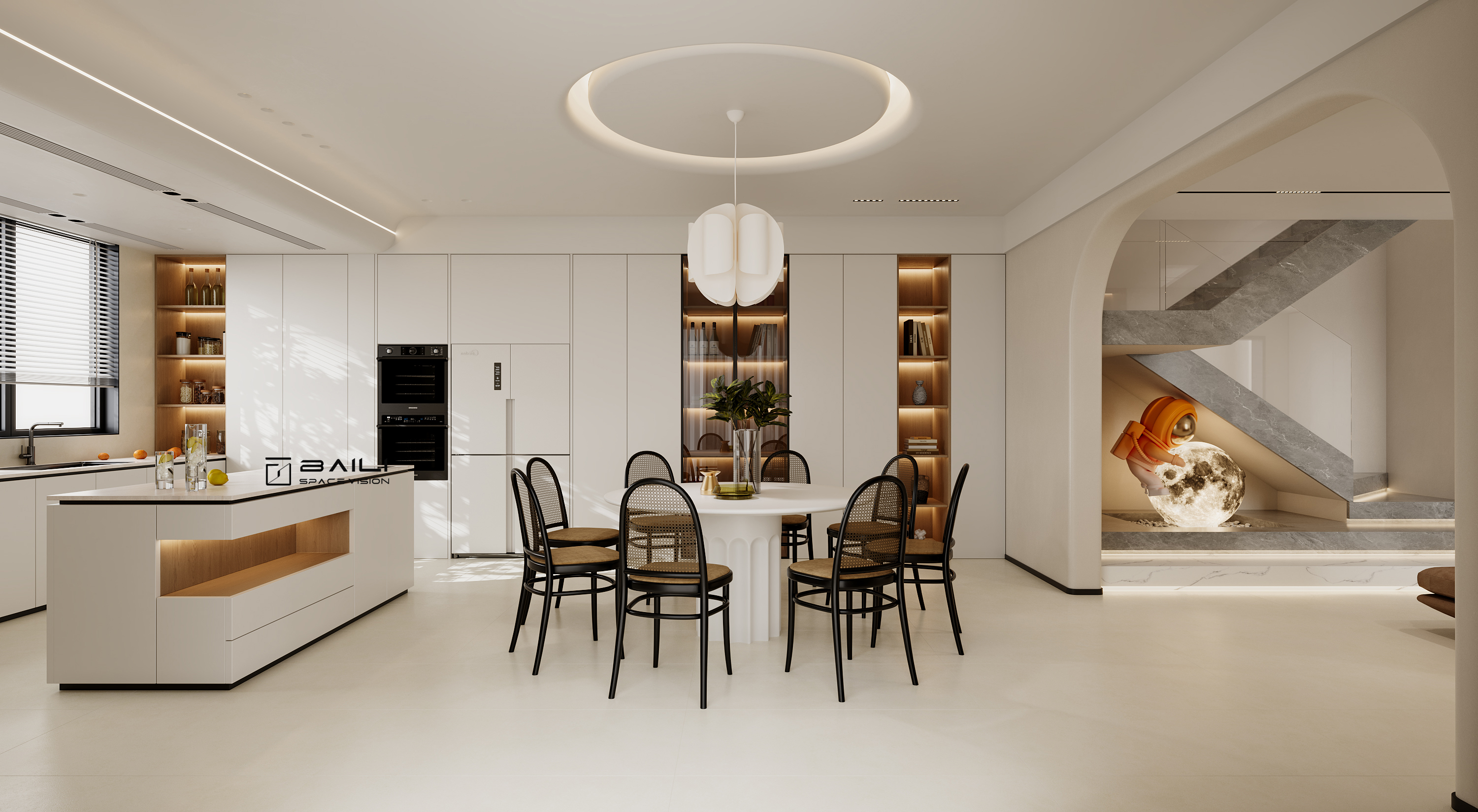 奶油风别墅全屋-3