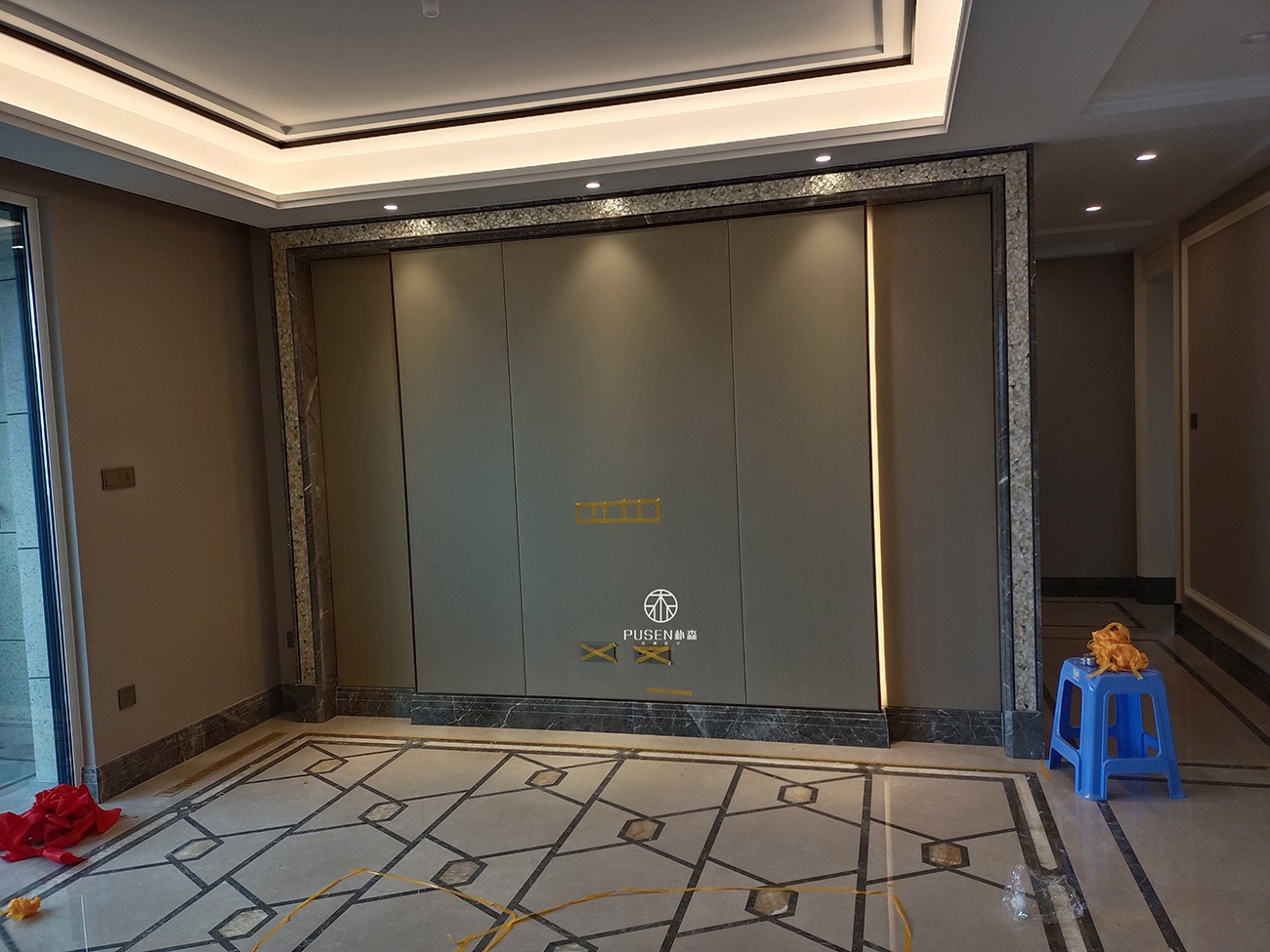 雅致轻奢 · 杭州金茂府精装修改造丨中国杭州丨朴森全案设计-3