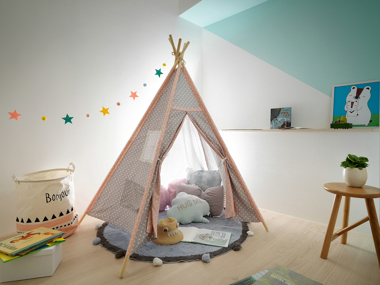 梦幻北欧亲子宅，打造奇幻森林世界-25