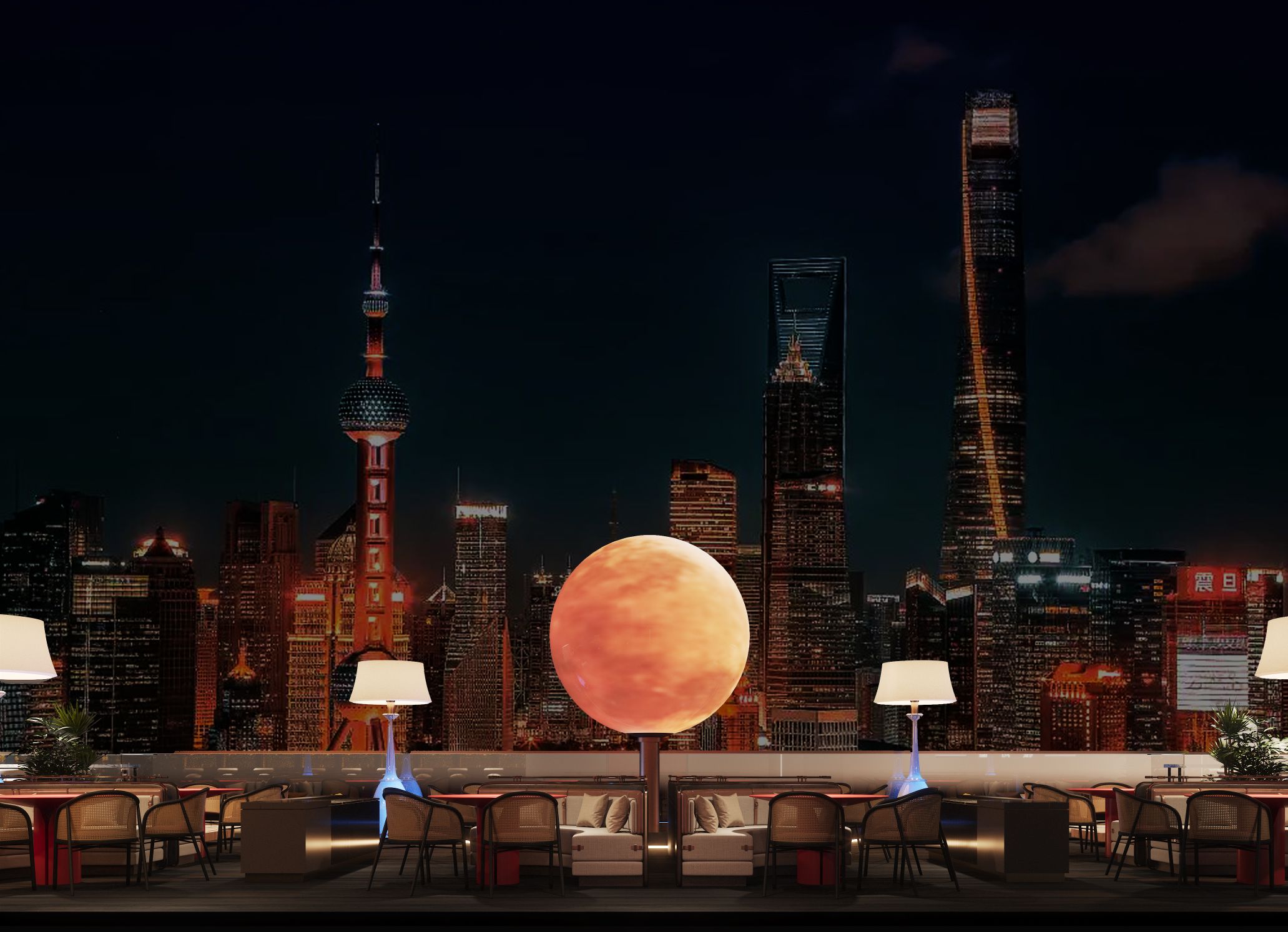 最美露台外滩法式餐厅-6