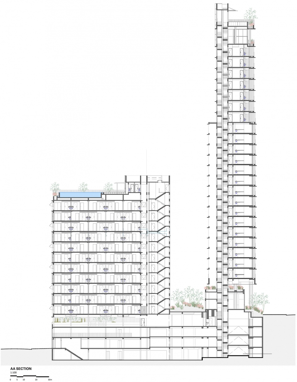 悬浮城市观景台 · 巴西 Onze22 公寓住宅楼丨巴西圣保罗丨TRIPTYQUE 事务所-64