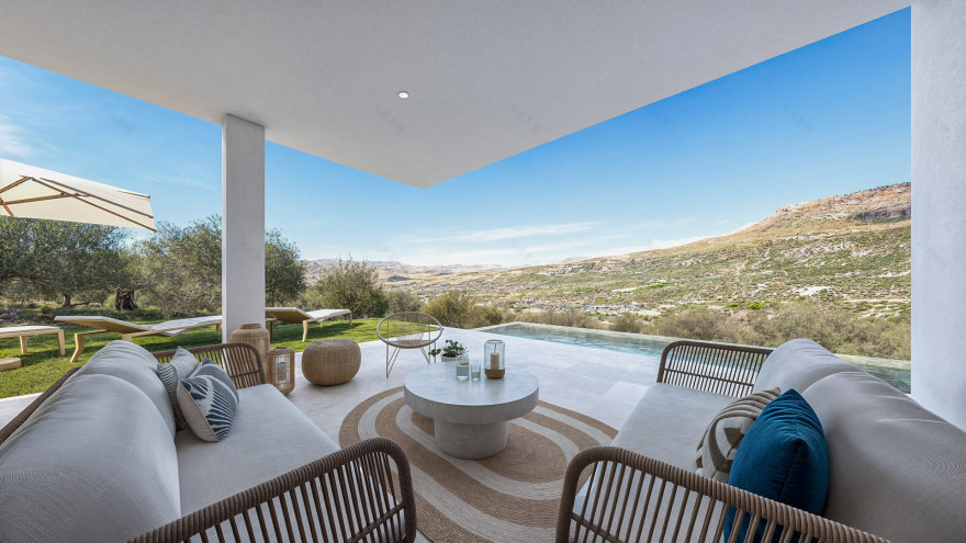 阿尔考辛独栋带泳池住宅3D可视化项目丨西班牙马拉加-15