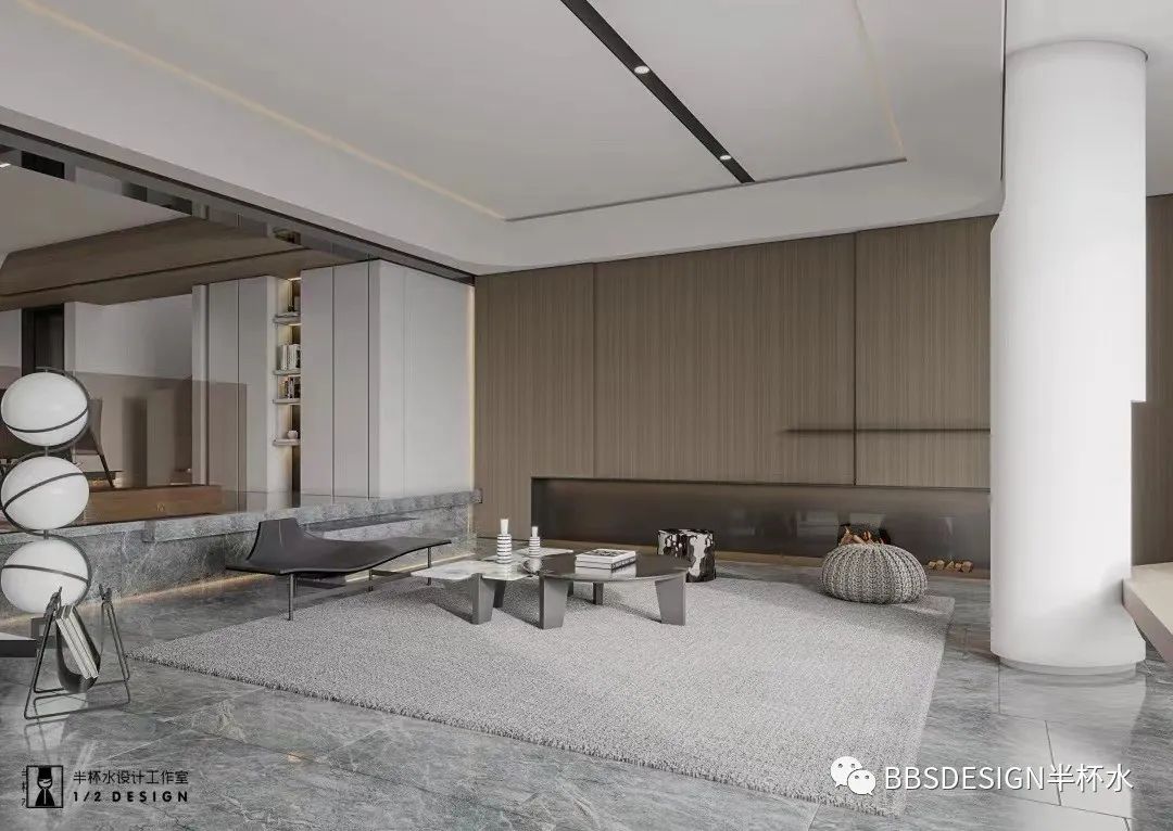 碧桂园云顶 220㎡简约住宅丨中国宁波丨BBSDESIGN 半杯水-51