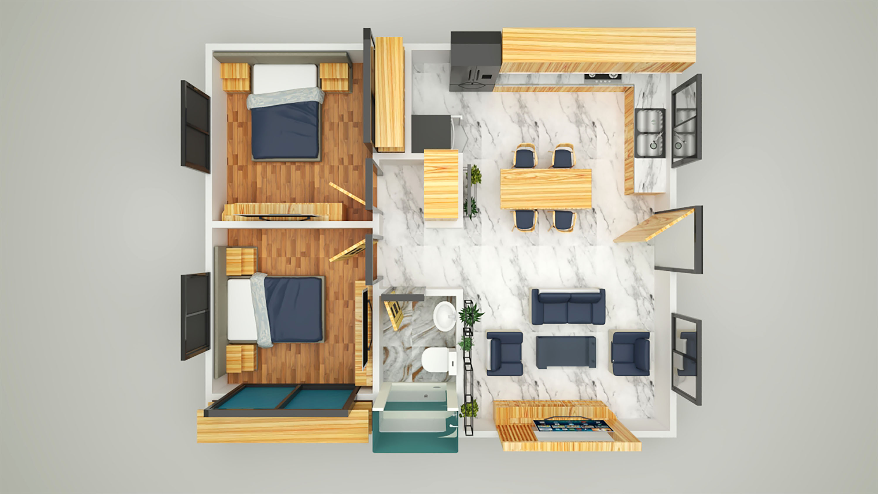 现代家居 3D 设计与室内设计-6