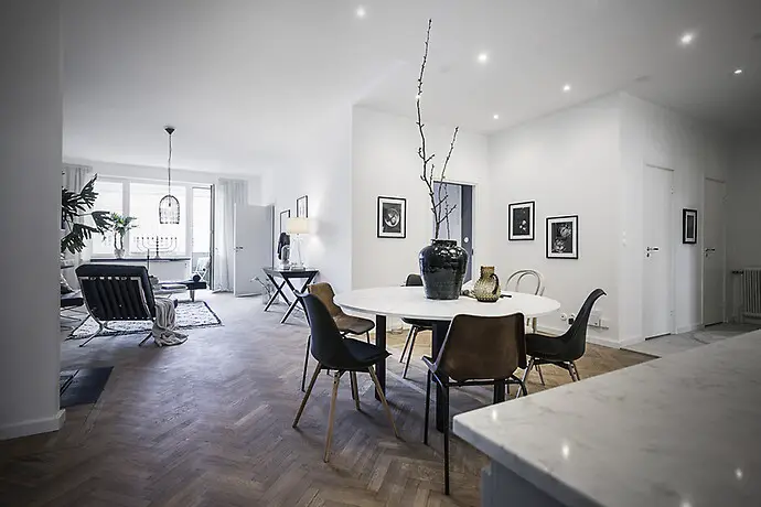 瑞典 110 平米老建筑里的现代魅力-9