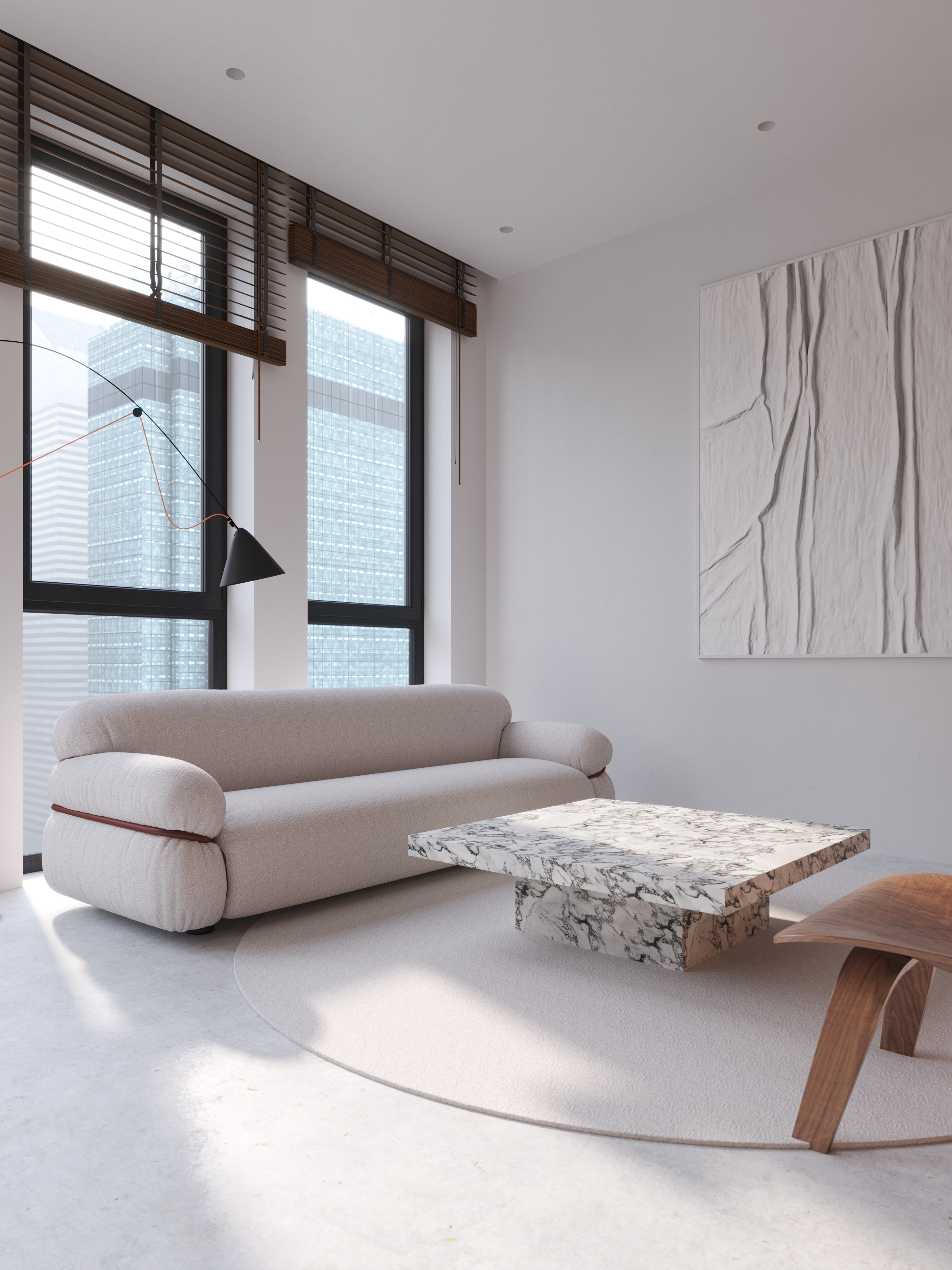 石灰墙与水泥地的艺术碰撞-12