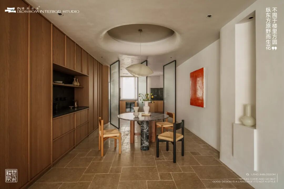 楼房花朵INBLOSSOM｜私宅实景案例｜舜山府240㎡自然侘寂《本质触觉》-45