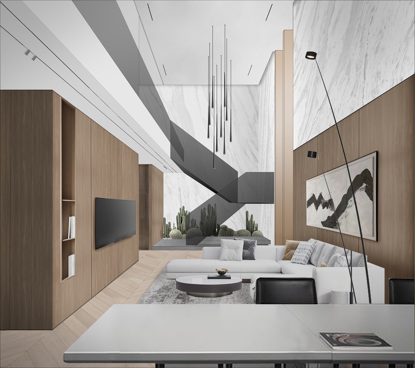 74平 复式公寓设计方案-4