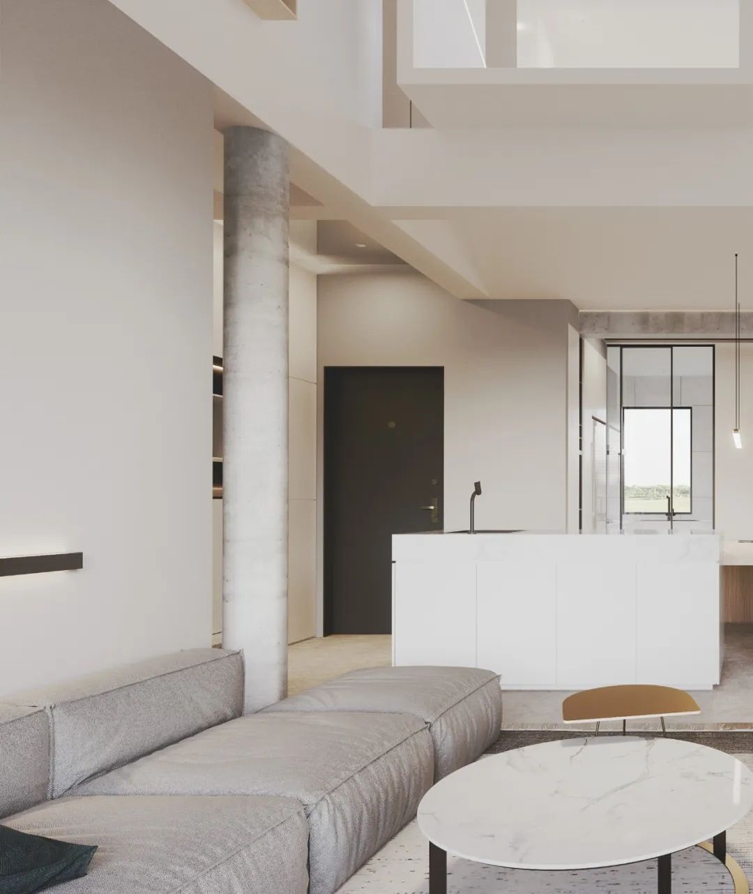 上海首创禧瑞 LOFT | 极简风格中的空间情感表达-47