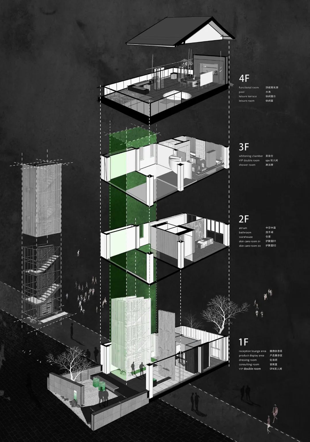 HEYA科技护肤店丨中国台州丨杭州韦杭室内设计-74
