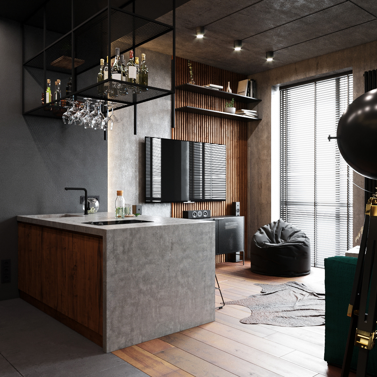 年轻人都爱的混搭风私宅设计-5