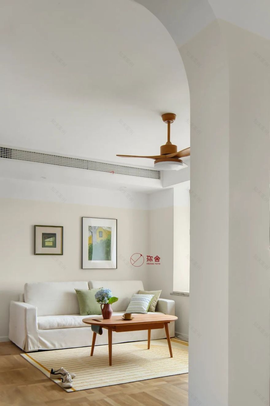 开放式客餐厨、滑滑梯儿童房组成暖暖的原木日系家-27