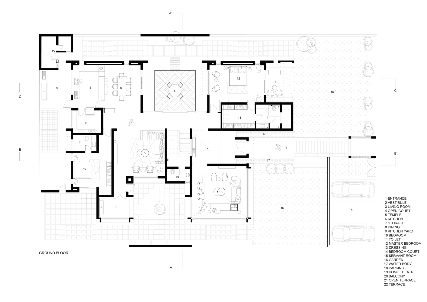 Urban Repose · 印度阿麦达市的自然和谐之居丨Openideas Architects-25