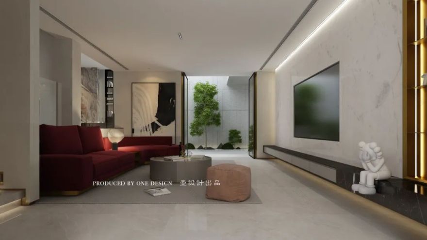 无锡绿地世纪城 600㎡现代轻奢别墅设计-22