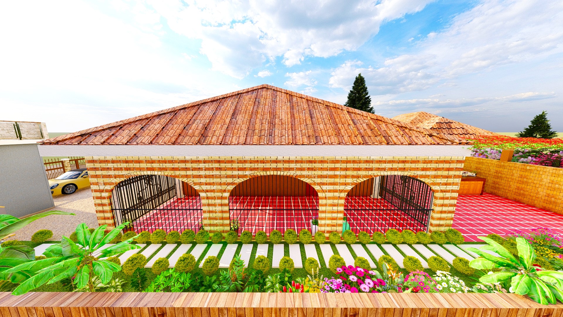 Renovation of old home with landscape & modern feature-0