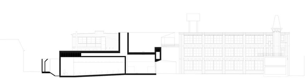 比利时 Tournai 建筑学院 | 混凝土工业风的教育空间-23